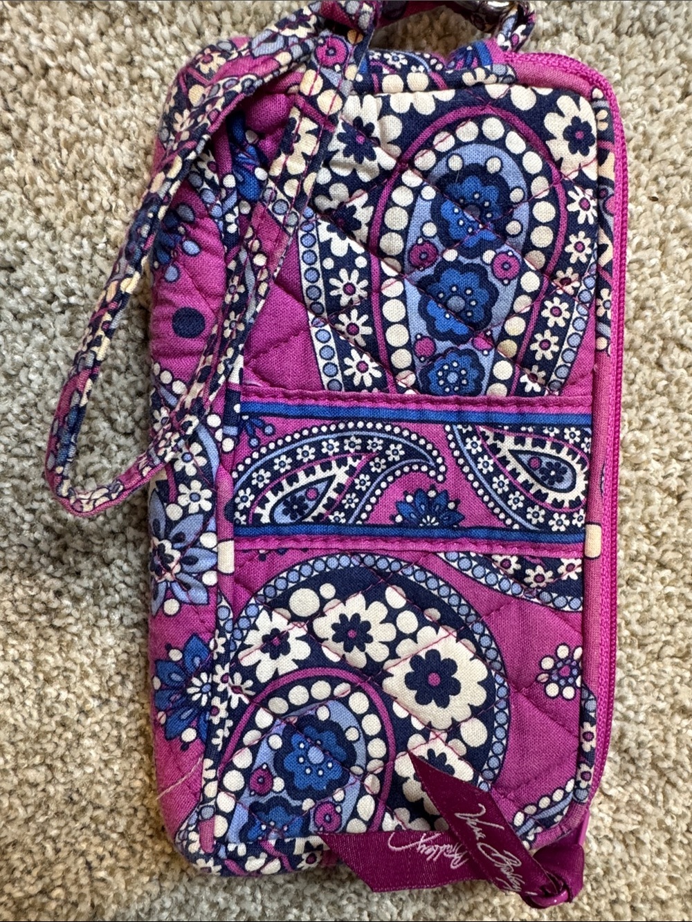 Vera Bradley Paisley Quilted Wristlet